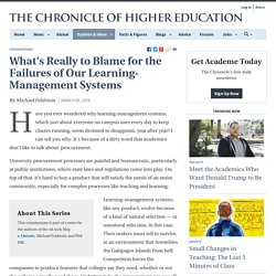What’s Really to Blame for the Failures of Our Learning-Management Systems