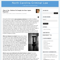 Time is Up:  Failures To Comply Are Once Again Reported – North Carolina Criminal LawNorth Carolina Criminal Law