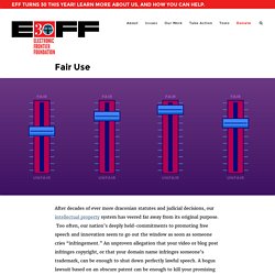 EFF- Electronic Frontier Foundation: Fair Use