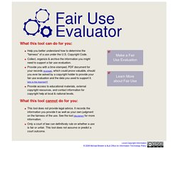 Fair Use Evaluator