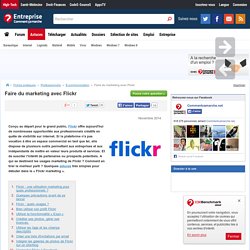Faire du marketing avec Flickr