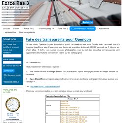 Faire des transparents pour Opencpn