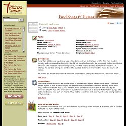 Fairest Lord Jesus - The Center For Church Music, Songs and Hymns