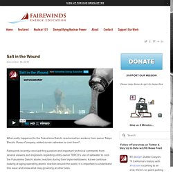 Salt in the Wound — Fairewinds Energy Education