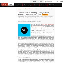 Fairfax Dental Marketing Agency Discuss Dental Social Media Marketing