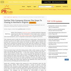 Fairfax Title Company Discuss The Steps To Closing In Northern Virginia