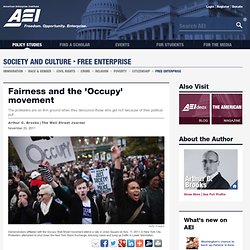 Fairness and the 'Occupy' movement - Society and Culture