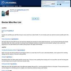 fairyd123_recs: Doctor Who Rec List