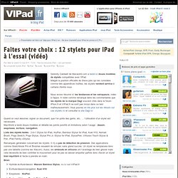 12 stylets pour iPad à l'essai (vidéo)