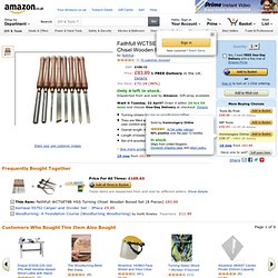Faithfull WCTSET8B HSS Turning Chisel Wooden Boxed Set (8 Pieces): Amazon.co.uk: DIY & Tools