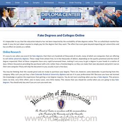 Fake Degree Maker - Diploma Center