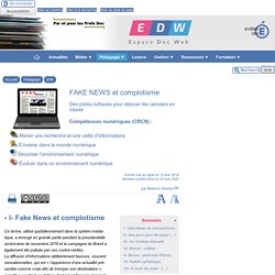 FAKE NEWS et complotisme - [Espace Doc Web]