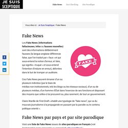 Fake News - Site Parodique