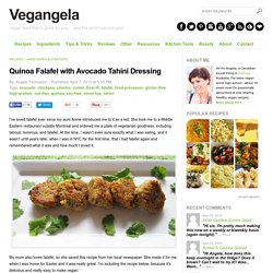 Quinoa Falafel with Avocado Tahini Dressing