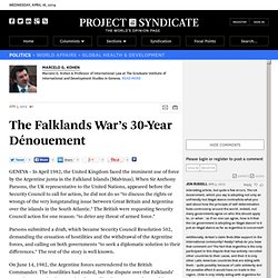 The Falklands War’s 30-Year Dénouement by Marcelo G. Kohen