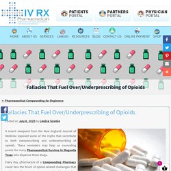 Fallacies That Fuel Over/Underprescribing of Opioids