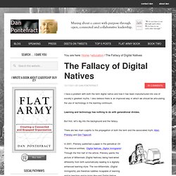 The Fallacy of Digital Natives