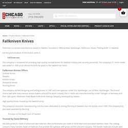 100 + Fallkniven Knives for sale with world wide shipping