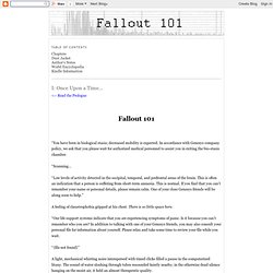 Fallout 101: I: Once Upon a Time...