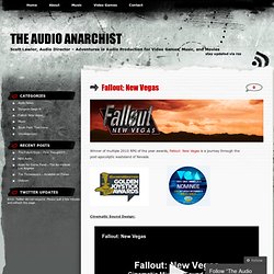 Fallout: New Vegas « The Audio Anarchist