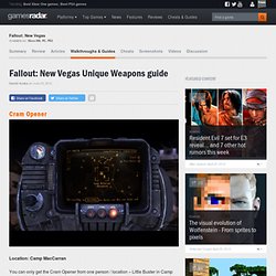 Page 4 - Fallout: New Vegas Unique Weapons guide