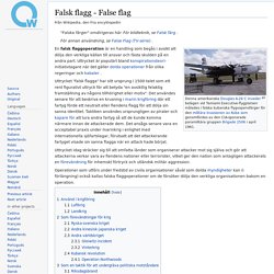 Falsk flagg - False flag - qaz.wiki
