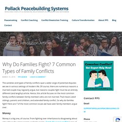 Why Do Families Fight? 7 Common Types of Family Conflicts