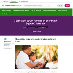 7 Easy Ways to Get Families on Board with Digital Citizenship