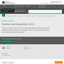 Families and Households - Office for National Statistics