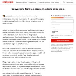 la préfecture de l'Ariège: Sauvez une famille géorgienne d'une expulsion.