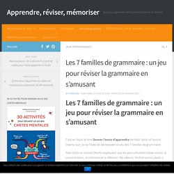 Les 7 familles de grammaire : un jeu pour réviser la grammaire en s'amusant