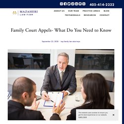 Family Court Appels- What Do You Need to Know