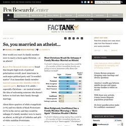 How would you feel if a family member were to marry an atheist?