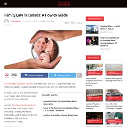 Family Law in Canada: A How-to Guide - The Seeker Newspaper Cornwall