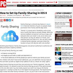 How to Set Up Family Sharing in iOS 8