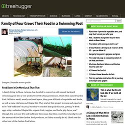 Family of Four Grows Their Food in a Swimming Pool