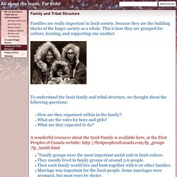Family and Tribal Structure - All about the Inuits: For Kids!