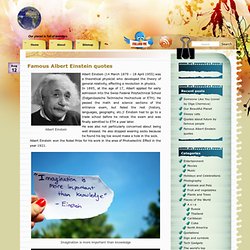 Famous Albert Einstein quotes