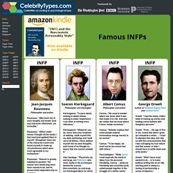 Famous INFPs - CelebrityTypes.com