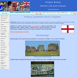 Famous Landmarks of England