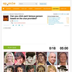 Who Am I? Famous People XVII Quiz - By DIEGO1000
