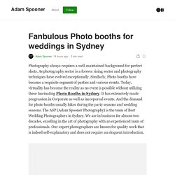 Fanbulous Photo booths for weddings in Sydney