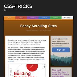 Fancy Scrolling Sites