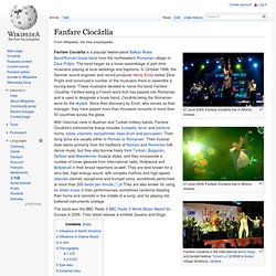 Fanfare Ciocărlia - Wikipedia, the free encyclopedia - Mozilla F