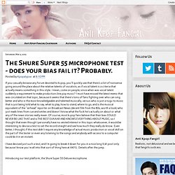The Shure Super 55 microphone test - does your bias fail it? Probably.