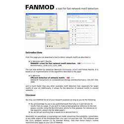 FANMOD: a tool for fast network motif detection