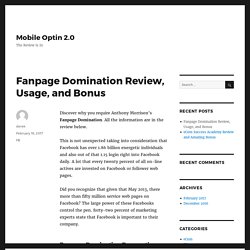 Fanpage Domination Review, Usage, and Bonus