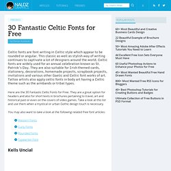 30 Fantastic Celtic Fonts for Free