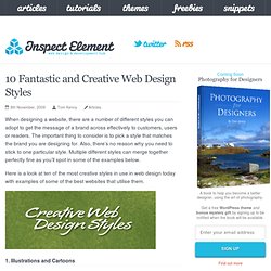 10 Fantastic and Creative Web Design Styles