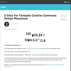 5 Sites For Fantastic Creative Commons Design Resources